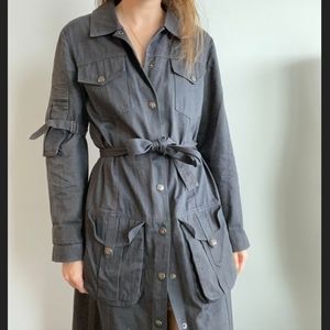 Utility Trench Coat long. Vintinage item. Great condition. Fits medium to large.